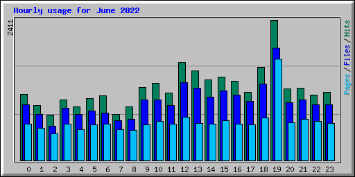 Hourly usage for June 2022