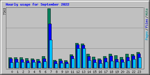 Hourly usage for September 2022